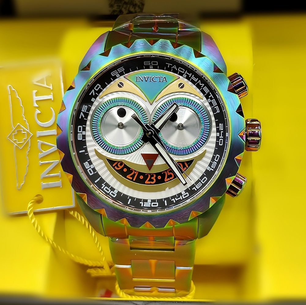 New Invicta Specialty Chronograph Iridescent WATCH. WATCH ONLY